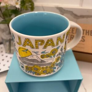 Sold:Starbucks Japan Mug - Blue and Yellow